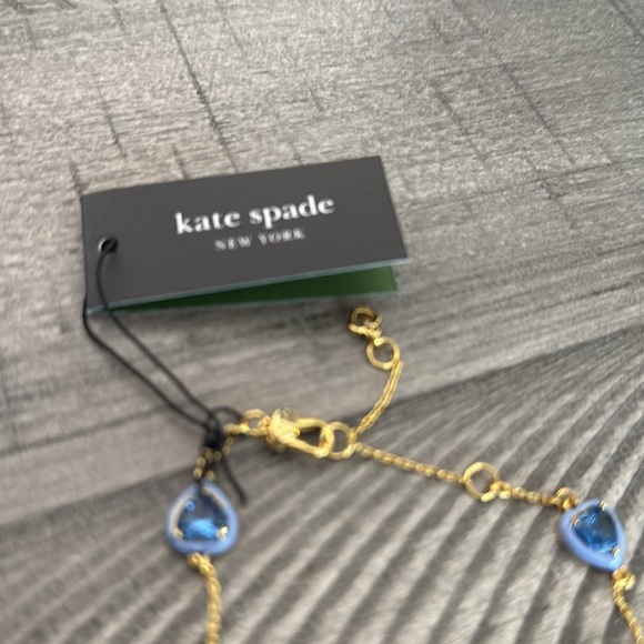 Kate Spade Gold and Blue Heart Bracelet - Picture 2 of 5